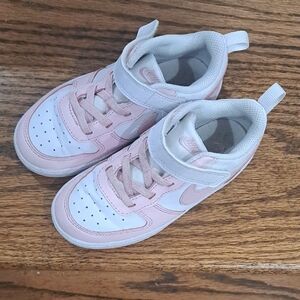Nike Kids' Pink and White Low-Top Sneakers